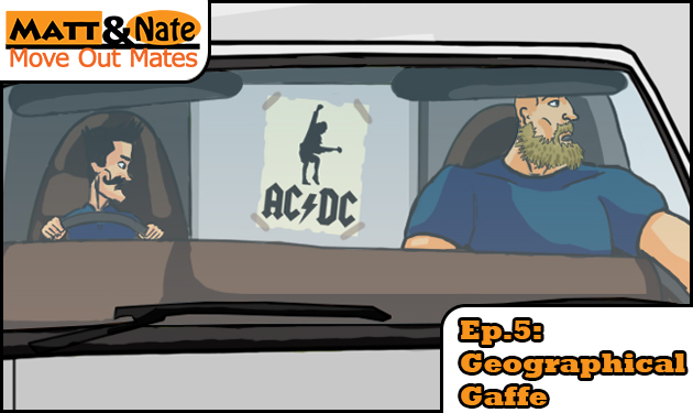 Matt and Nate sitting in a truck